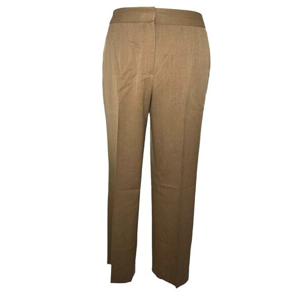 Lafayette 148 NY Tan Straight Leg Dress Pants - Size 10 - Picture 1 of 7